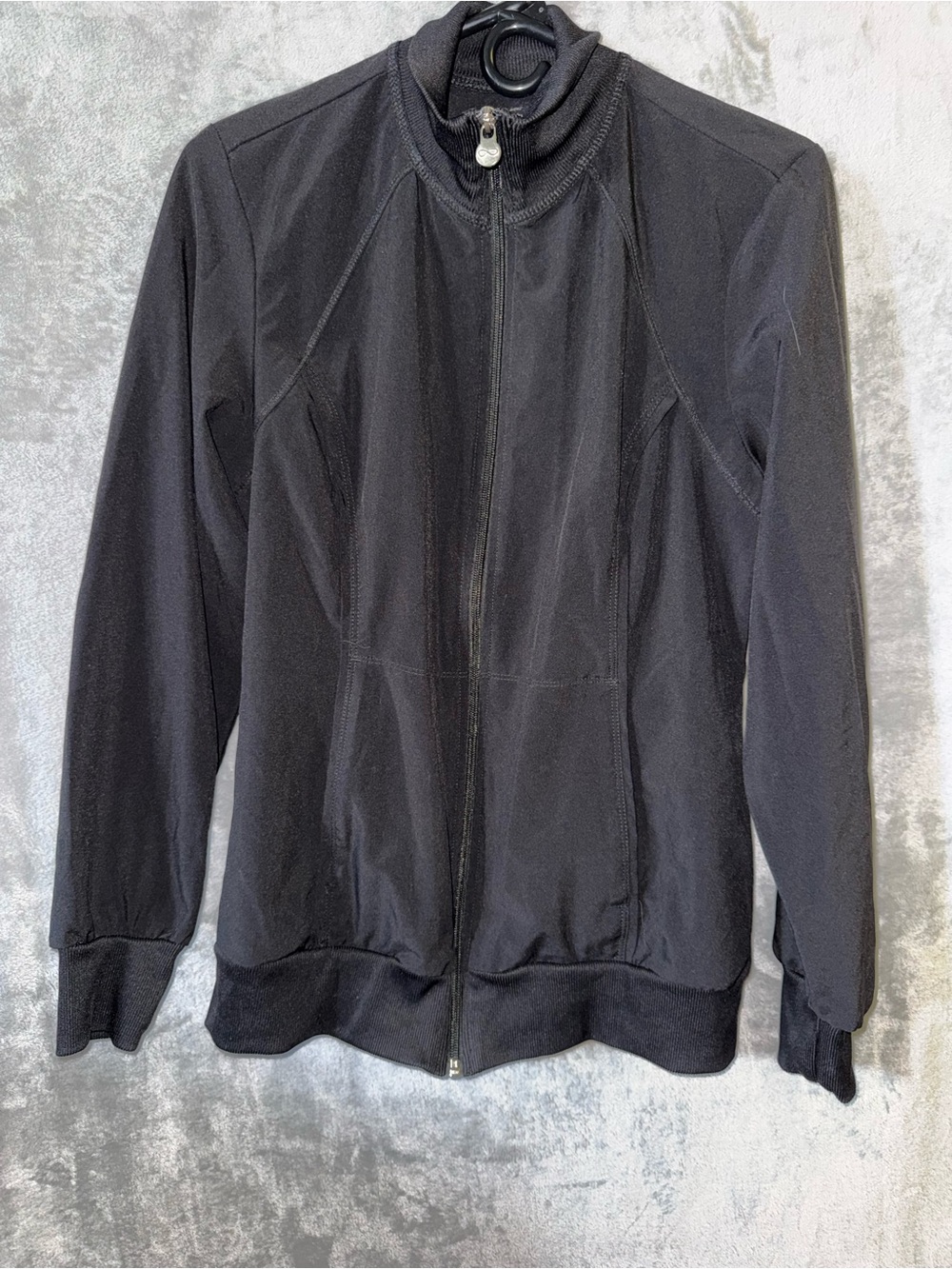 Women's Black Full-Zip Jacket - Athletic Style